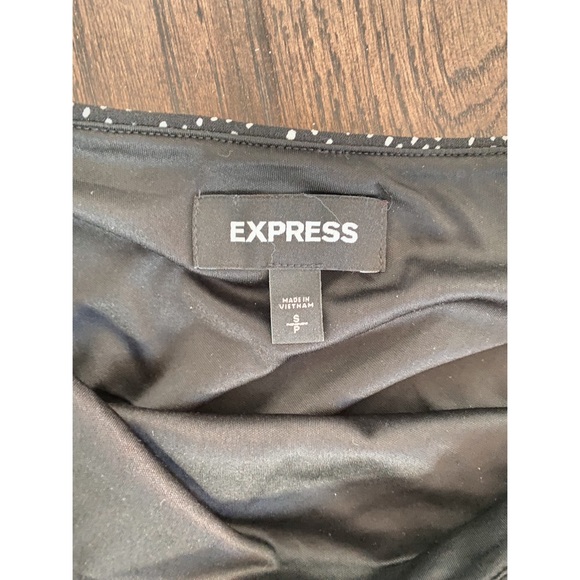 Express black & white polka dot print long maxi skirt 0056 - Picture 3 of 6